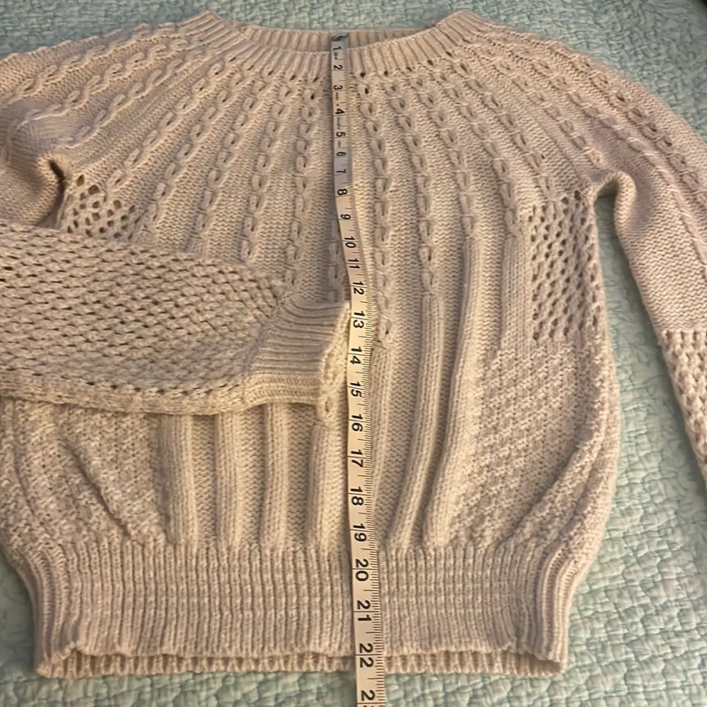 Anthropologie beautiful cream sweater